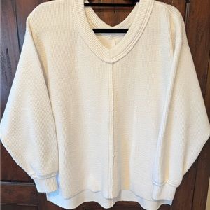 Aerie Wonder Textured V-Neck Sweatshirt